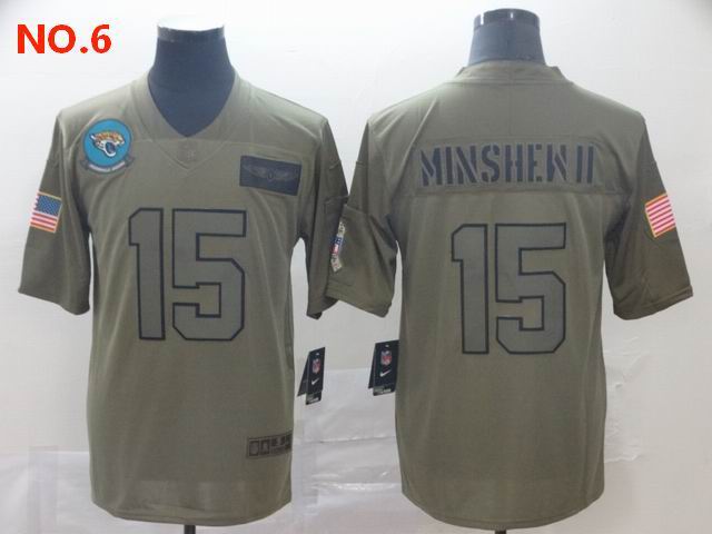 Men's Jacksonville Jaguars 15 Gardner Minshew II Jersey NO.6;